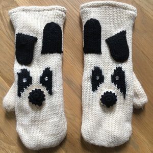 Cute Panda Wool Mittens